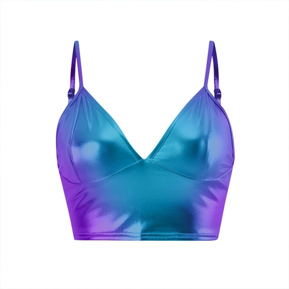 DuoJiaJ Suspenders Solid Color PU Fabric Corset Solid Color Bandeau Small Vest Women Loose Fit Tank Tops Women