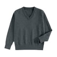 thumbnail image 1 of DuoJiaJ Sweaters for Women V Neck Pullover Tops Fall Lightweight Causal Trendy Light Sweater Gray XS, 1 of 2