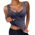 thumbnail image 1 of DuoJiaJ Tank Top for Women V Neck Lace Camisole Tops Gray, 1 of 3