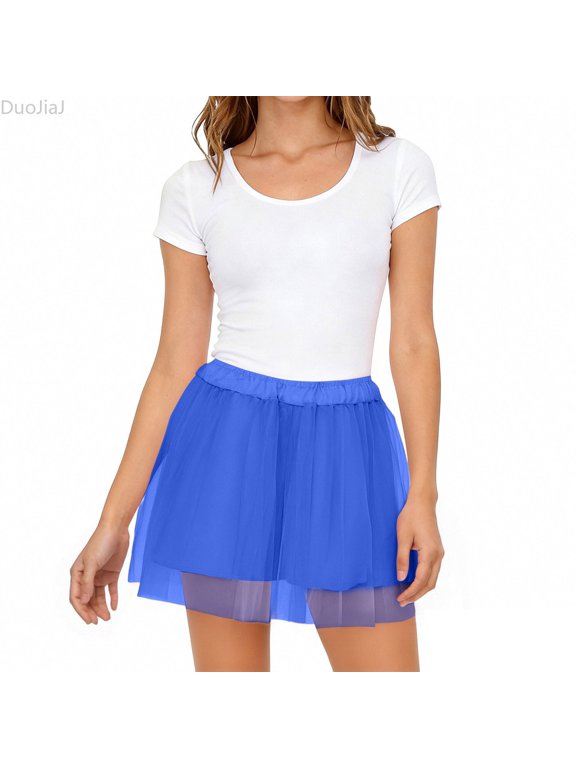Three Layer Elegant Performance Skirt For Contemporary Dancewear Stage Show Skirt With Tiered Design Flowy Movement Adult Female Skirt Skirts For Women Blue One Size