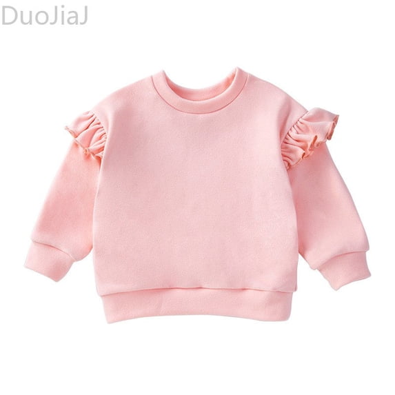 DuoJiaJ Toddler Boys Girls Pullover Sweatshirt Children's Solid Plus Babies Color Top Coat Girls Tops Girls Casual Tops Long Sleeve Size 2-3 Years
