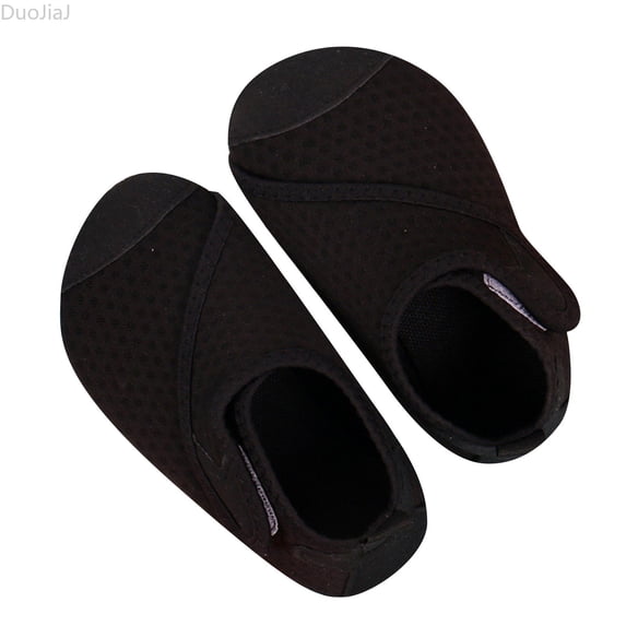 DuoJiaJ Toddler Sneakers Baby Shoes Soft Sole Non Slip Quick Drying Strap Design For Everyday Outdoor Beach And Swimming Activities Baby Sneakers Size 6,Black