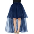 thumbnail image 1 of DuoJiaJ Tutu Skirts for Women A-Line Layered Knee Length Skirt Casual Midi Skirt,Blue One Size, 1 of 3