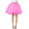 thumbnail image 1 of DuoJiaJ Tutu Skirts for Women A-Line Layered Knee Length Skirts Casual Vintage Princess Puffy Skirt,Pink S, 1 of 5