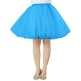 thumbnail image 1 of DuoJiaJ Tutu Skirts for Women Layered Casual Party Skirt Adult Ballet Dancing Skirts,Blue S, 1 of 5