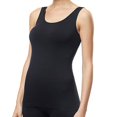 thumbnail image 1 of DuoJiaJ Women Bottoming Slim-fit Vest Sleeveless Pure Color Blouse U Shape Tank Top Women’s Casual Ribbed Knit Tank Tops, 1 of 4
