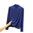 thumbnail image 1 of DuoJiaJ Women Casual Turtleneck Solid Color Tight Warm Fit Long Sleeve Bottoming Shirt Top Ladies Thermal Underwear Multicolor XL, 1 of 3
