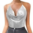 thumbnail image 1 of DuoJiaJ Women Chain Clothes Beading Tassel Sleeveless Backless Crop Top Club Vintage Tank Tops Women’s Tank Tops, 1 of 5