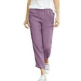 thumbnail image 1 of DuoJiaJ Women Summer Trousers Casual Soild Light And Comfortable Trousers Breathable Casual Trousers Beach Pants With Pocket Lightweight Casual Pants Women, 1 of 5