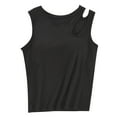 thumbnail image 1 of DuoJiaJ Women's Camisole Top Built In Bra Sleeveless Solid Color Padded Garment Racerback Wide Straps Ribbed Women’s Tank Tops, 1 of 3