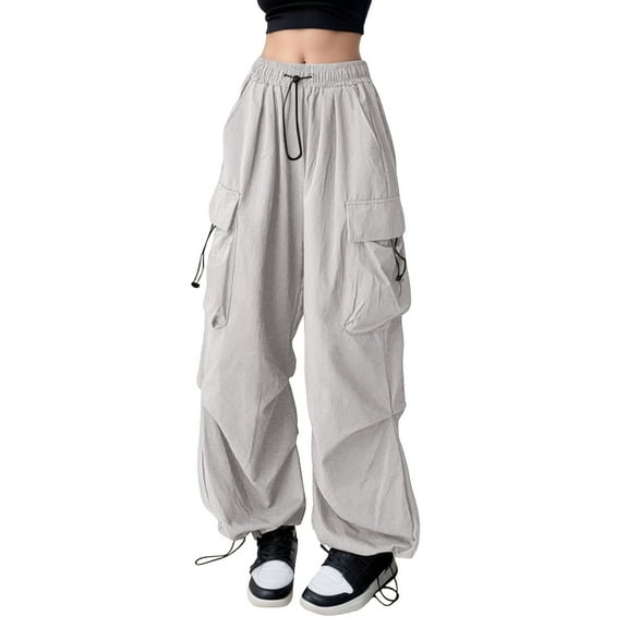 DuoJiaJ Women's Casual Pants Comfortable Jogger Work Pants With Pockets For Everyday Wear Perfect For Spring Summer And Fall High Waisted Casual Pants
