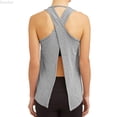 thumbnail image 1 of DuoJiaJ Women's Casual Round Neck Backless T Shirt Comfortable Daily Wear Summer Fall Vacation Home Outfit Women Workout Tank Tops Gray XL, 1 of 4
