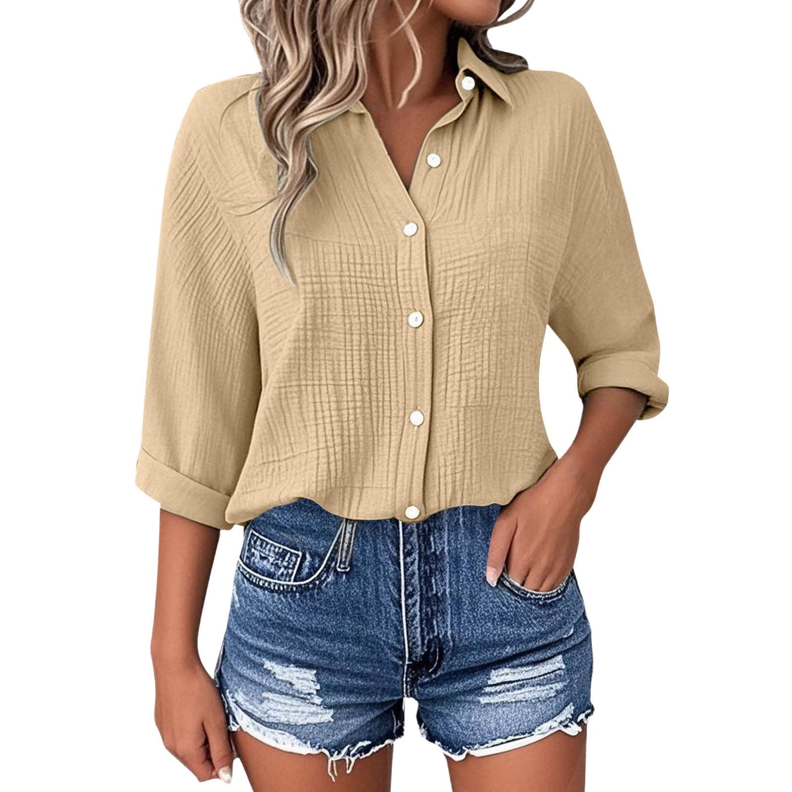 Women's Yellow Comfort Regular Fit Casual Shirt main image 0