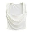 thumbnail image 1 of DuoJiaJ Women's Casual U Neck Butterfly Graphic Vest Rib Knit Tank Crop Top Women’s Lace Trim Tank Tops, 1 of 3