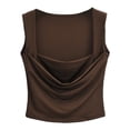 thumbnail image 1 of DuoJiaJ Women's Casual U Neck Butterfly Graphic Vest Rib Knit Tank Crop Top Women’s Lace Trim Tank Tops, 1 of 4