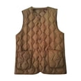 thumbnail image 1 of DuoJiaJ Women's Cozy Inner Vest Sleeveless Collarless Design For Versatile Winter Layering Womens Lightweight Winter Coat Brown XXXL, 1 of 2