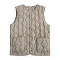 thumbnail image 1 of DuoJiaJ Women's Cozy Inner Vest Sleeveless Collarless Design For Versatile Winter Layering Womens Lightweight Winter Coat Gray XXL, 1 of 2