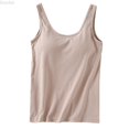 thumbnail image 1 of DuoJiaJ Women's Crew Neck Sleeveless Tank,Built-in Bra Padded Casual Summer Top,M, 1 of 3