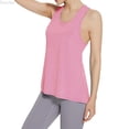 thumbnail image 1 of DuoJiaJ Women's Ice Silk Yoga Shaped Exercise Running Vest Women Workout Tank Tops Pink S, 1 of 4