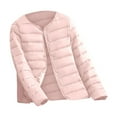 thumbnail image 1 of DuoJiaJ Women's Lightweight Quilted Inner Vest Collarless Short Design For Cozy Winter Layering Womens Warm Winter Coat Pink XXL, 1 of 2