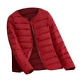 thumbnail image 1 of DuoJiaJ Women's Lightweight Quilted Inner Vest Collarless Short Design For Cozy Winter Layering Womens Warm Winter Coat Red XXXXL, 1 of 2
