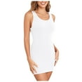 thumbnail image 1 of DuoJiaJ Women's Mini Dress Summer Tank Dress Ribbed Crew Neck Sleeveless Basic Bodycon Mini Dresses Summer Tank Tops Women, 1 of 4