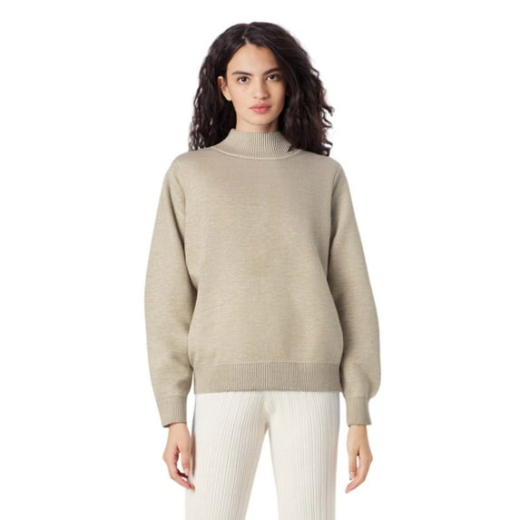 DuoJiaJ Women's Mock Neck Soft Knit Sweater Autumn Winter Fleece Lined Pullover Top Thermal Underwear Women Plus Size Warm Winter Yellow One Size