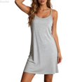 thumbnail image 1 of DuoJiaJ Women’s Racerback Sleeveless Nightgown Comfortable Sleep Shirt Chemise,XL, 1 of 1