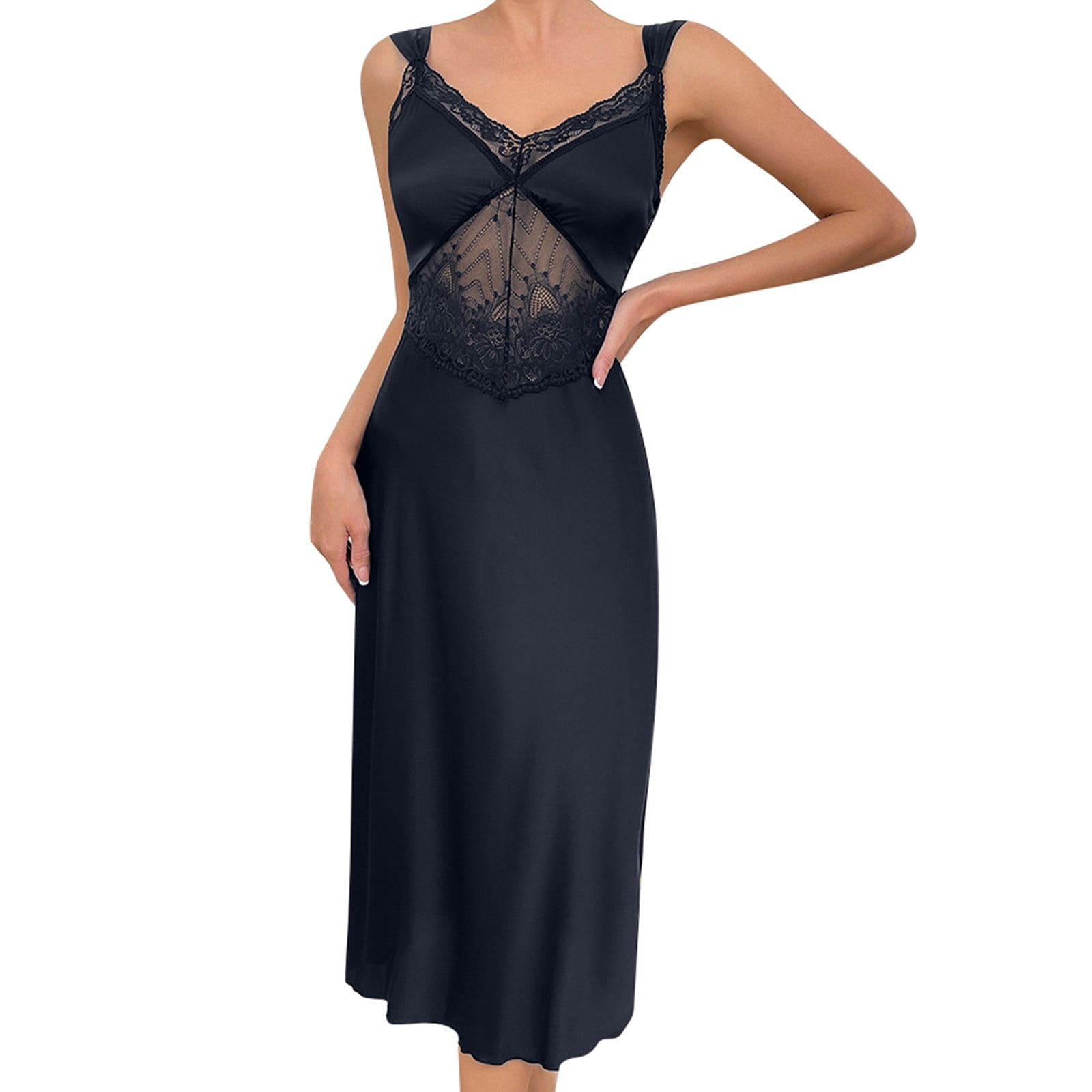Review for Fashion suspenders lace nightdress yv43765 main image 1