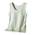 thumbnail image 1 of DuoJiaJ Women's Scoop Neck Sleeveless Knit Ribbed Fitted Casual Crop Tank Top Women’s Basic Tank Tops, 1 of 5