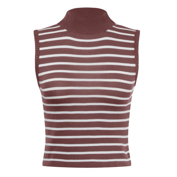 DuoJiaJ Women's Scoop Neck Sleeveless Knit Ribbed Fitted Casual Crop Tank Top Women’s Tank Tops