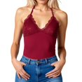 thumbnail image 1 of DuoJiaJ Women's Solid Color Lace Lace Backless Lace Up Top Tank Top Workout Tank Tops Women, 1 of 4