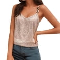 thumbnail image 1 of DuoJiaJ Women's Sparkly Sequin Camisole Top Stylish Layering Underwear For Parties And Events Women’s Boho Flowy Summer Tops Yellow, 1 of 5