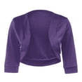thumbnail image 1 of DuoJiaJ Women's Summer Cardigan 3/4 Sleeve Cropped Cardigan Jacket Cardigan Bolero Womens Lightweight Winter Coat Purple L, 1 of 3