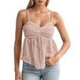 thumbnail image 1 of DuoJiaJ Women's Summer Fashion Casual Chiffon Lace Trim Camisole Top Women’s Cami Tanks, 1 of 4