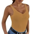 thumbnail image 1 of DuoJiaJ Women's Summer V Neck Knitted Solid Color Tank Top Plus Size Women’s Cotton Tank Tops, 1 of 5