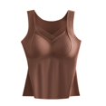 thumbnail image 1 of DuoJiaJ Women's Underwire One Smooth U Light T Shirt Convertible Bra Cotton Tank Tops for Women, 1 of 5