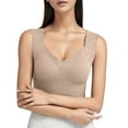 thumbnail image 1 of DuoJiaJ Womens Cotton Thermal Lined Underwear Tank Top Beige L, 1 of 5