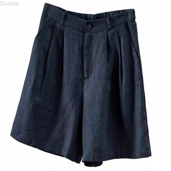 DuoJiaJ Womens Shorts, Lightweight Breathable Five Pocket Casual Bottoms Blue XXL