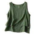 thumbnail image 1 of DuoJiaJ Womens Vests For Everyday Wear Stylish Sleeveless Jackets With Asymmetrical Design Versatile Basic Layering Piece For Spring And Summer Fashion Womens Warm Winter Coat Green XL, 1 of 3