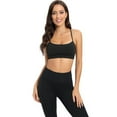 thumbnail image 1 of DuoJiaJ Womens Y Back Sports Bra Padded Racerback Low Impact Spaghetti Thin Strap Workout Yoga Bra Sports Bras for Women Black, 1 of 4