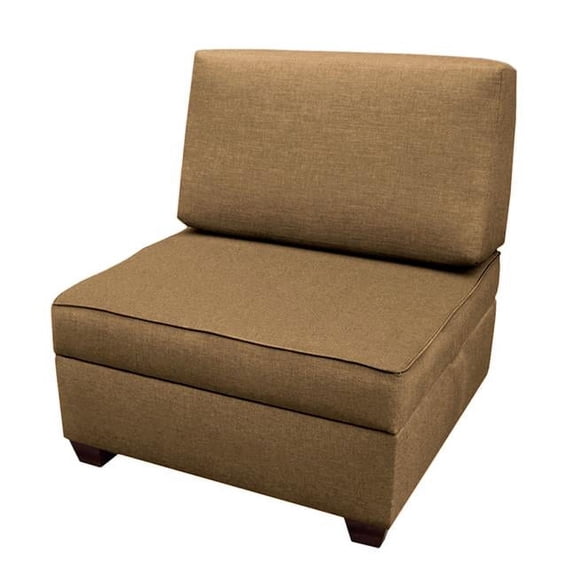 Duobed 36 in. Chair Plus 1 BS Storage Ottomans - Mocha