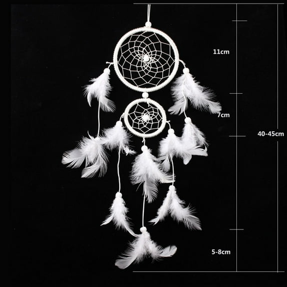 Duobla Handmade Lace Dream Catcher Feather Bead Hanging Decoration Ornament Gift