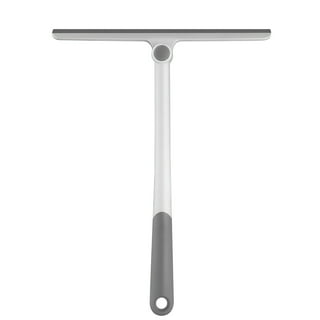All-purpose Shower Squeegee for Bathroom, Shower Doors, Glass Cleaning,  Stainless Steel with Hook, 10