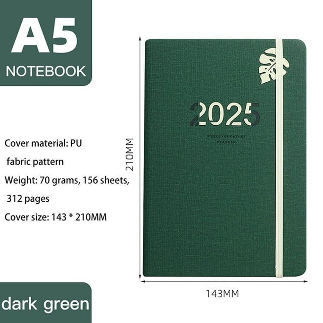 Duochuang 2025 Schedule Planner Notepad A5 Yearly Week Planner Diary