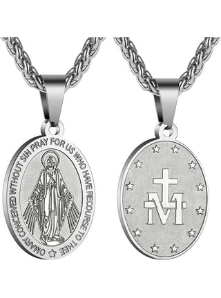 Virgin mary necklace on sale walmart