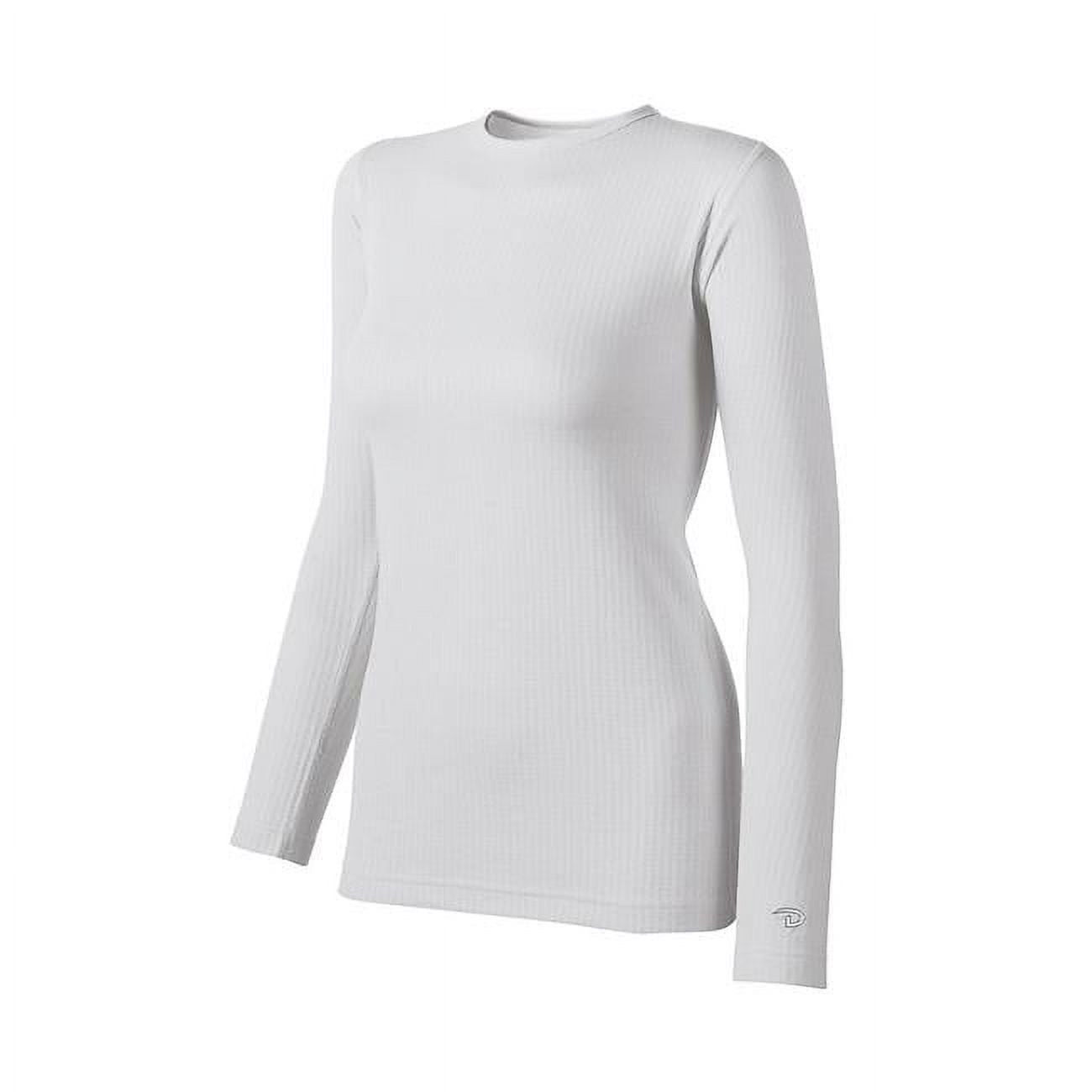 Duofold 192503047696 Champion Thermals Womens Base-Layer Shirt, White -  Extra Small 