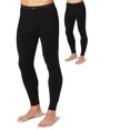 thumbnail image 1 of Duofold Men's Mid Weight Wicking Thermal Pant Pack of 2, Black, Small, 1 of 1