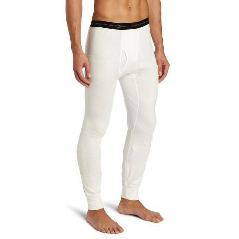 Duofold Men's Mid Weight Wicking Thermal Pant, Winter White, XX-Large