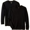 thumbnail image 1 of Duofold Mid-Weight 2-Layer Long-Sleeve Mens Crew Shirt (Pack of 2) 2 Black, 1 of 1